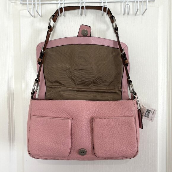 Coach Chelsea Field Bag Pebbled Leather Shoulder Handbag 10893 Blush Pink NEW - Picture 3 of 12
